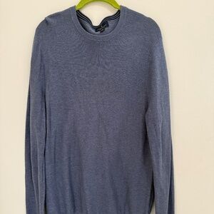 Men’s Brooks Brothers Crewneck Sweater, Blue, Size Medium